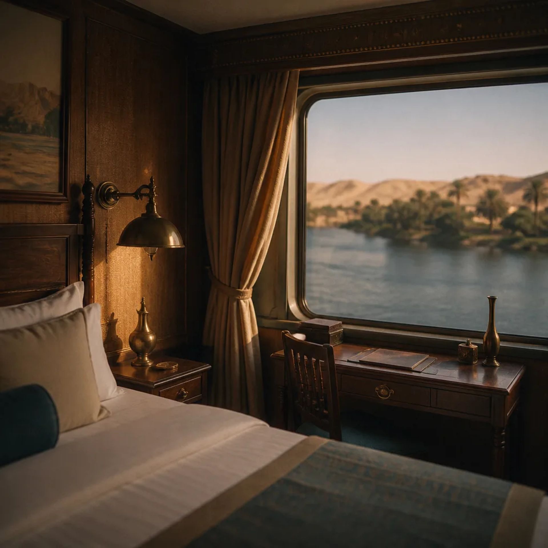 Luxury Nile cruise suite interior